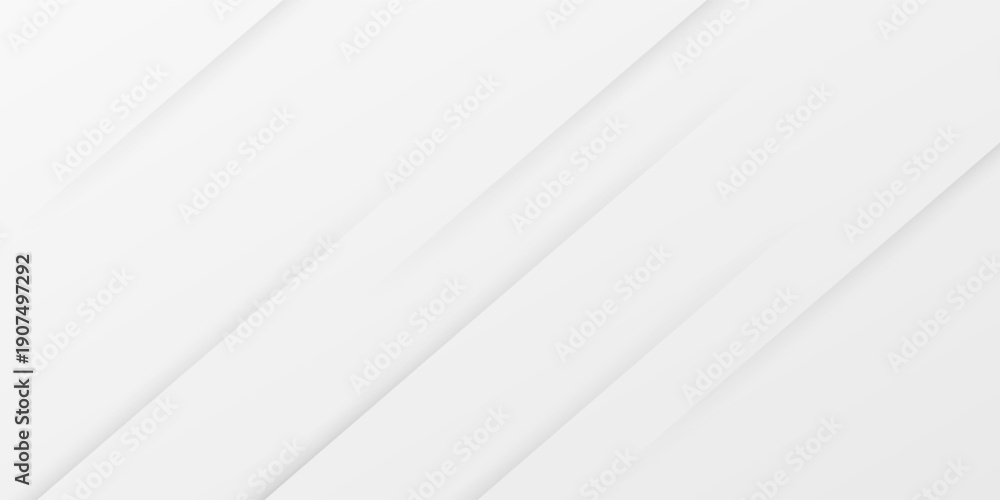 Fototapeta premium Minimal abstract white background with diagonal lines and soft gradient shadows. eps10