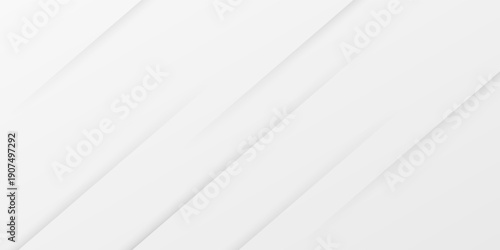 Minimal abstract white background with diagonal lines and soft gradient shadows. eps10