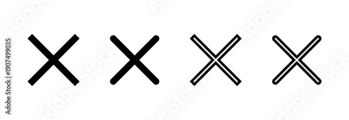 Close icon vector illustration. Delete sign and symbol. cross sign