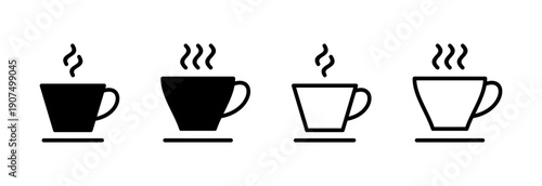 coffee cup icon vector illustration. cup a coffee sign and symbol