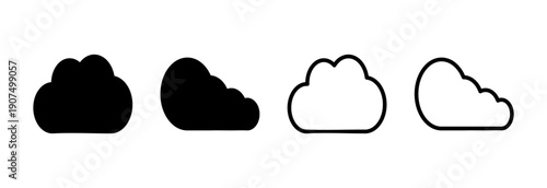 Cloud icon vector illustration. cloud sign and symbol