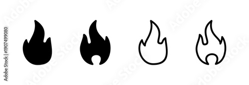 Fire icon vector illustration. fire sign and symbol