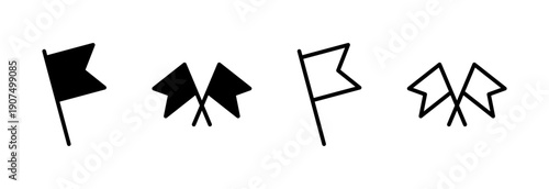 Flag icon vector illustration. Gps location pin map. Location marker symbol.