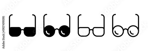 Glasses icon vector illustration. Glasses sign and symbol