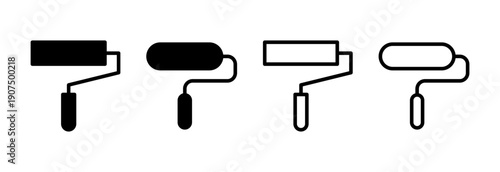 Paint icon vector illustration. paint brush sign and symbol. paint roller icon vector