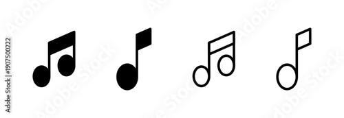 Music icon vector illustration. note music sign and symbol