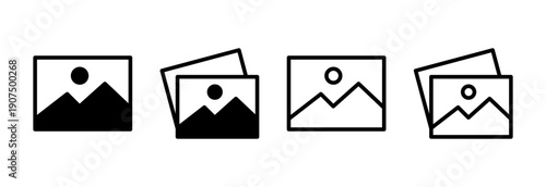 Picture icon vector illustration. photo gallery sign and symbol. image icon