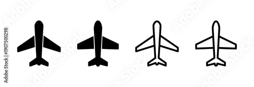 Plane icon vector illustration. Airplane sign and symbol. Flight transport symbol. Travel sign. aeroplane