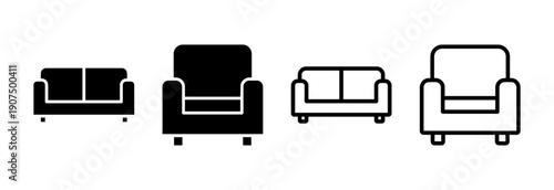 Sofa icon vector illustration. sofa sign and symbol. furniture icon