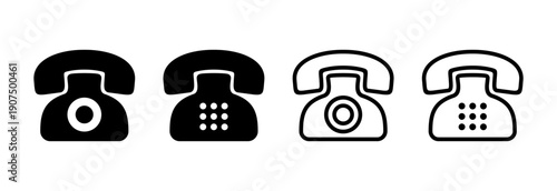 Telephone icon vector illustration. phone sign and symbol