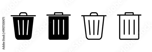 Trash icon vector illustration. trash can icon. delete sign and symbol.