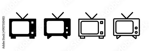 Tv icon vector illustration. television sign and symbol