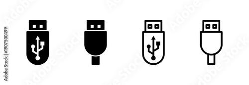 Usb icon vector illustration. Flash disk sign and symbol. flash drive sign.