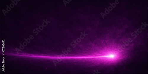 Abstract blue space background with glowing lights and stars