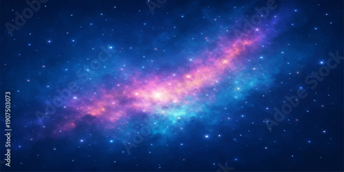 Abstract starry space galaxy background