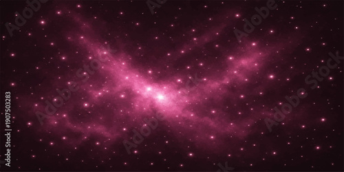 Abstract space background with stars and galaxy elements