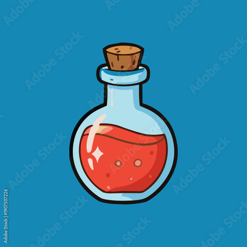 Health Potion Game Icon Illustration