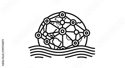 Network Connection Brain Concept Illustration.