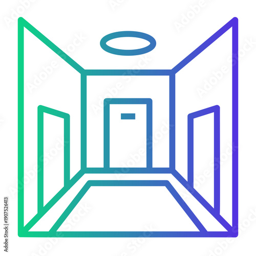 apartment Line Gradient Icon