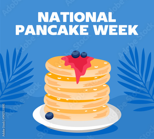 National Pancake Week with delicious and tasty pancakes