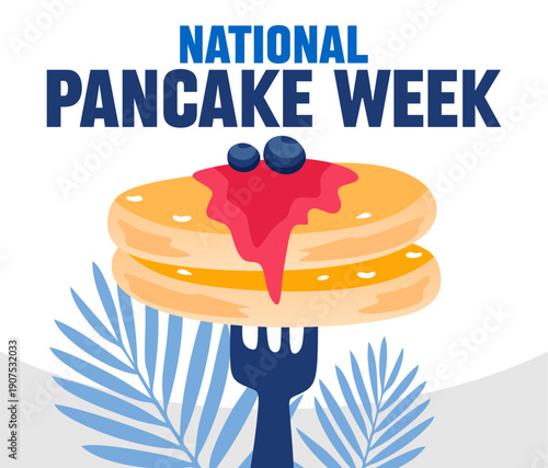 National Pancake Week with delicious and tasty pancakes