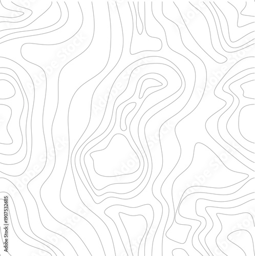 Seamless Topographic Contour Lines Abstract Pattern Background