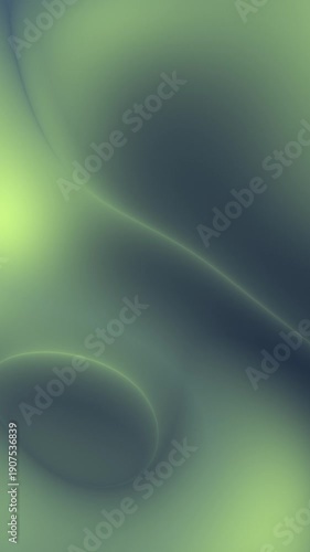 Smooth abstract vertical video with soft green and blue gradients and subtle flowing wave patterns. Seamless 9:16 loop for mobile reels, stories, branding, digital advertising.