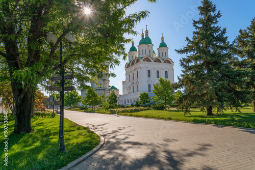 Bild auf Leinwand Cathedral of the Assumption of the Blessed Virgin Mary with a bell tower on the