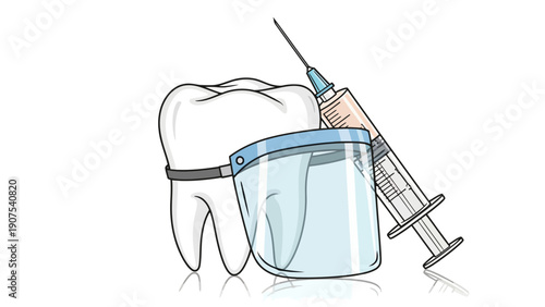 Dental Syringe Tooth Shield.