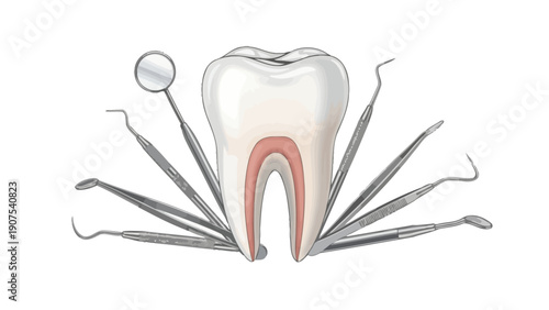 Dental Tooth Anatomy Tools.