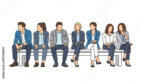 Diverse group of businesspeople.