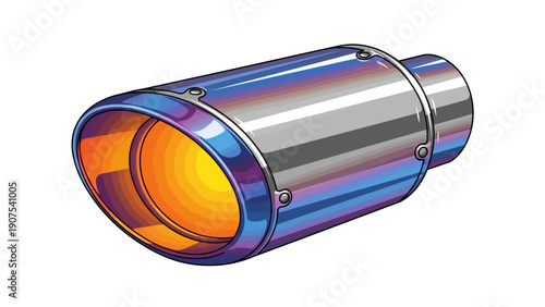 Exhaust Pipe Muffler Tip.