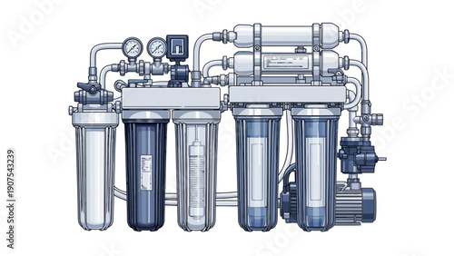 Industrial Water Filtration System.