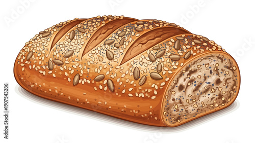 Loaf of Sesame Bread.