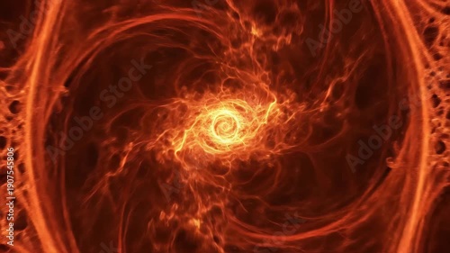 Wallpaper Mural Vivid depiction of a fiery cosmic vortex with swirling energy patterns. Torontodigital.ca