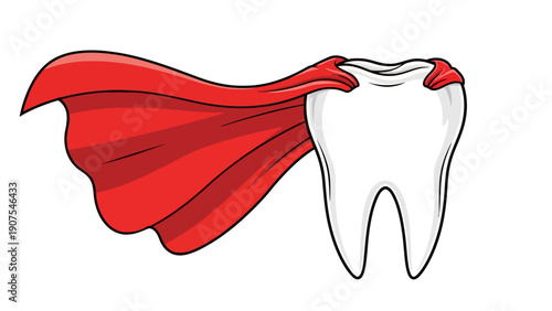 Tooth with Red Cape 1.