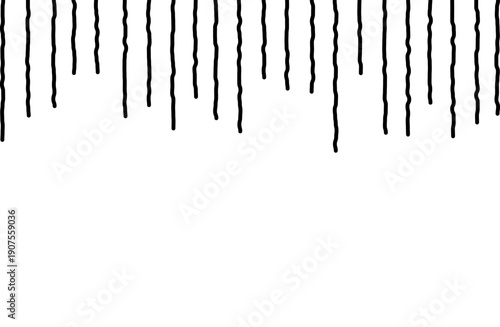 漫画背景 漫符ガーン効果線 黒 透過