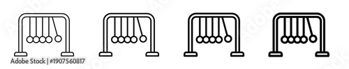 Physics Experiment  Icon Set Different Style Collection