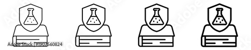 Lab Safety Procedures  Icon Set Different Style Collection