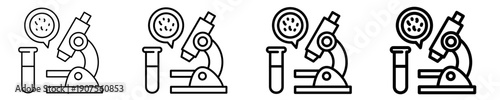 Pathology Laboratory  Icon Set Different Style Collection