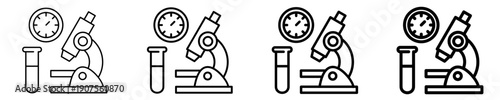 High Pressure Lab Equipment  Icon Set Different Style Collection