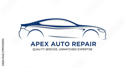 Apex Auto Repair Logo Design.