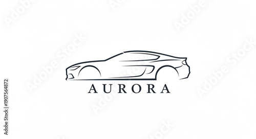 Aurora Car Logo Design Element.