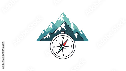Compass Mountain Adventure Logo.