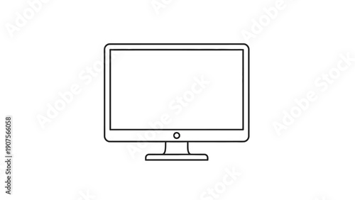 Computer Monitor Display Screen.