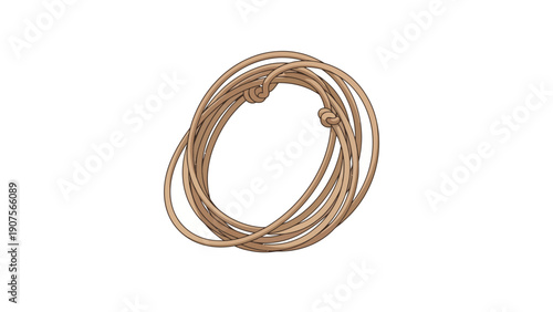 Copper Wire Coiled Object.
