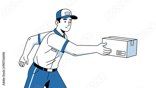 Man delivering a package.