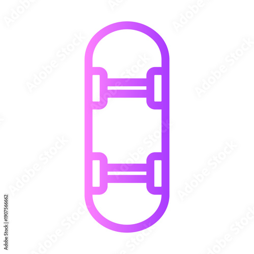 skate board gradient icon