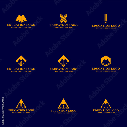 education design logo,icon,symbol,generic book logo,illustration,university,school,success,tech,study,student,linear,template,outline,company,marketing,brand,internet