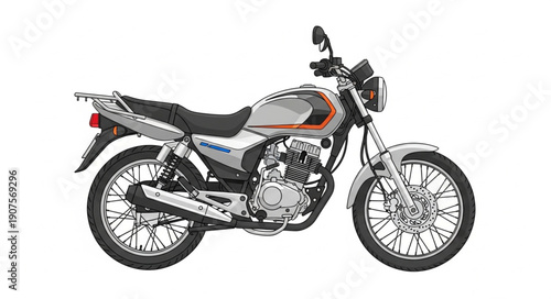 Modern Motorcycle Vehicle Transportation.